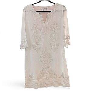 Gretchen Scott Designs White Embroidered Tunic